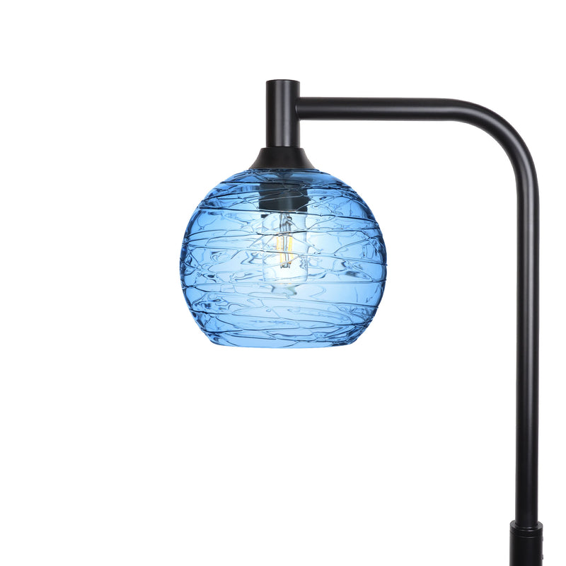 767 Floor Lamp — Spun / Steel Blue / Matte Black