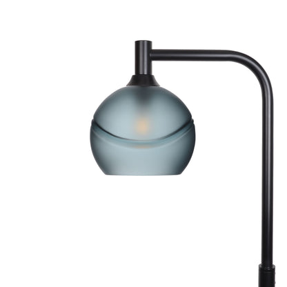 767 Glacial: Floor Lamp-Glass-Bicycle Glass Co - Hotshop-Slate Gray-Matte Black-Bicycle Glass Co