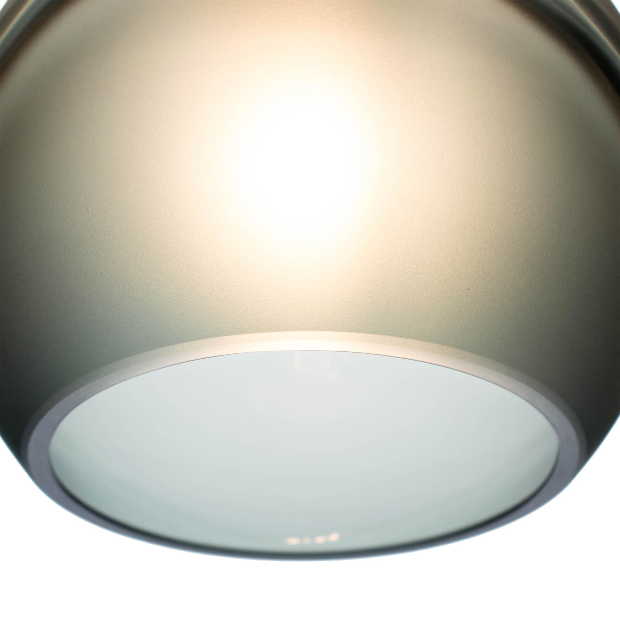 Bicycle Glass Co 767 Glacial: Single Pendant Light, Slate Gray, Detail Shot, Close Up