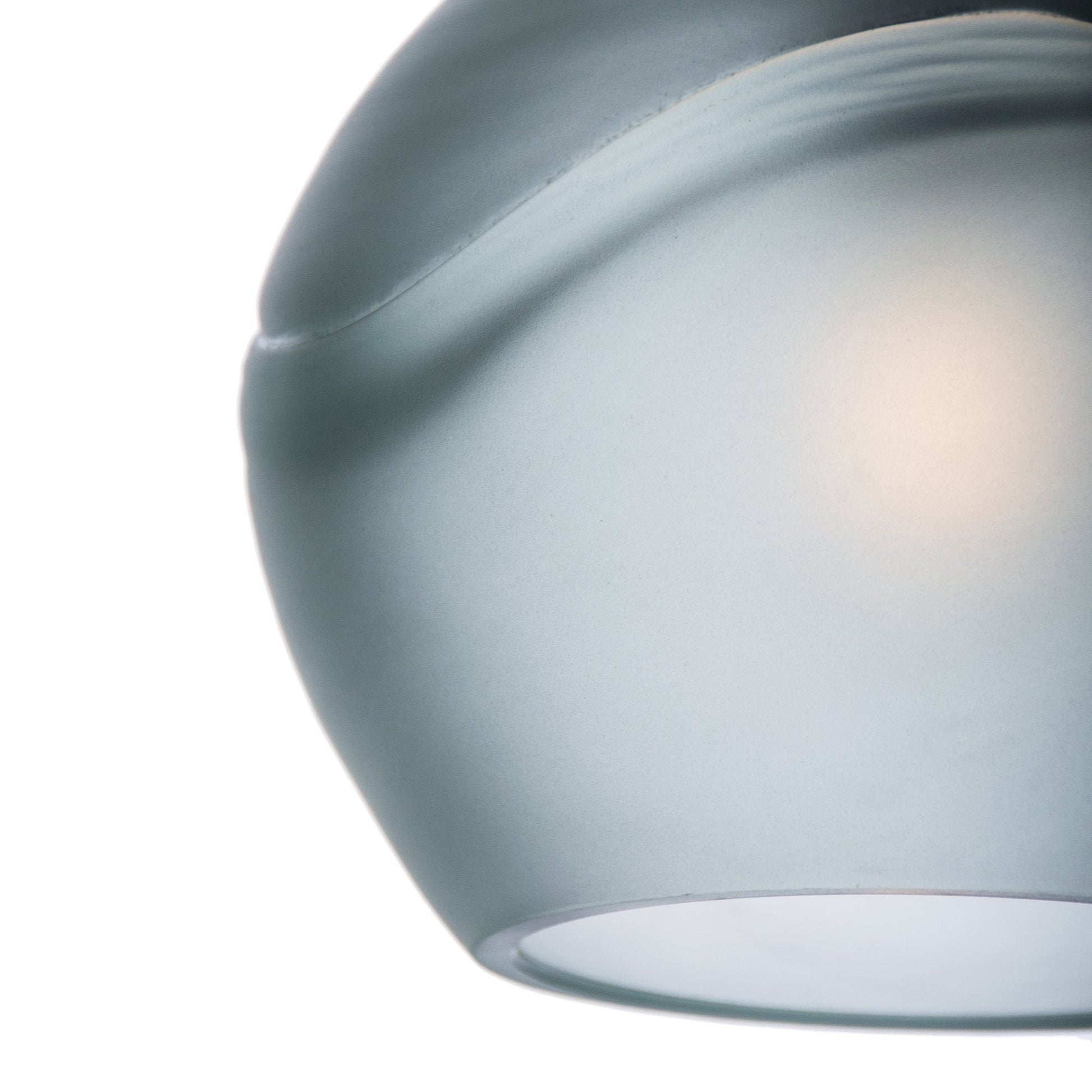Bicycle Glass Co 767 Glacial: Single Pendant Light, Eco Clear Glass, Detail Shot, Close Up