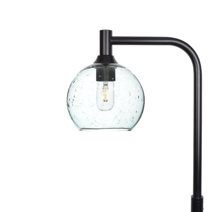 767 Lunar: Floor Lamp-Glass-Bicycle Glass Co - Hotshop-Eco Clear-Matte Black-Bicycle Glass Co