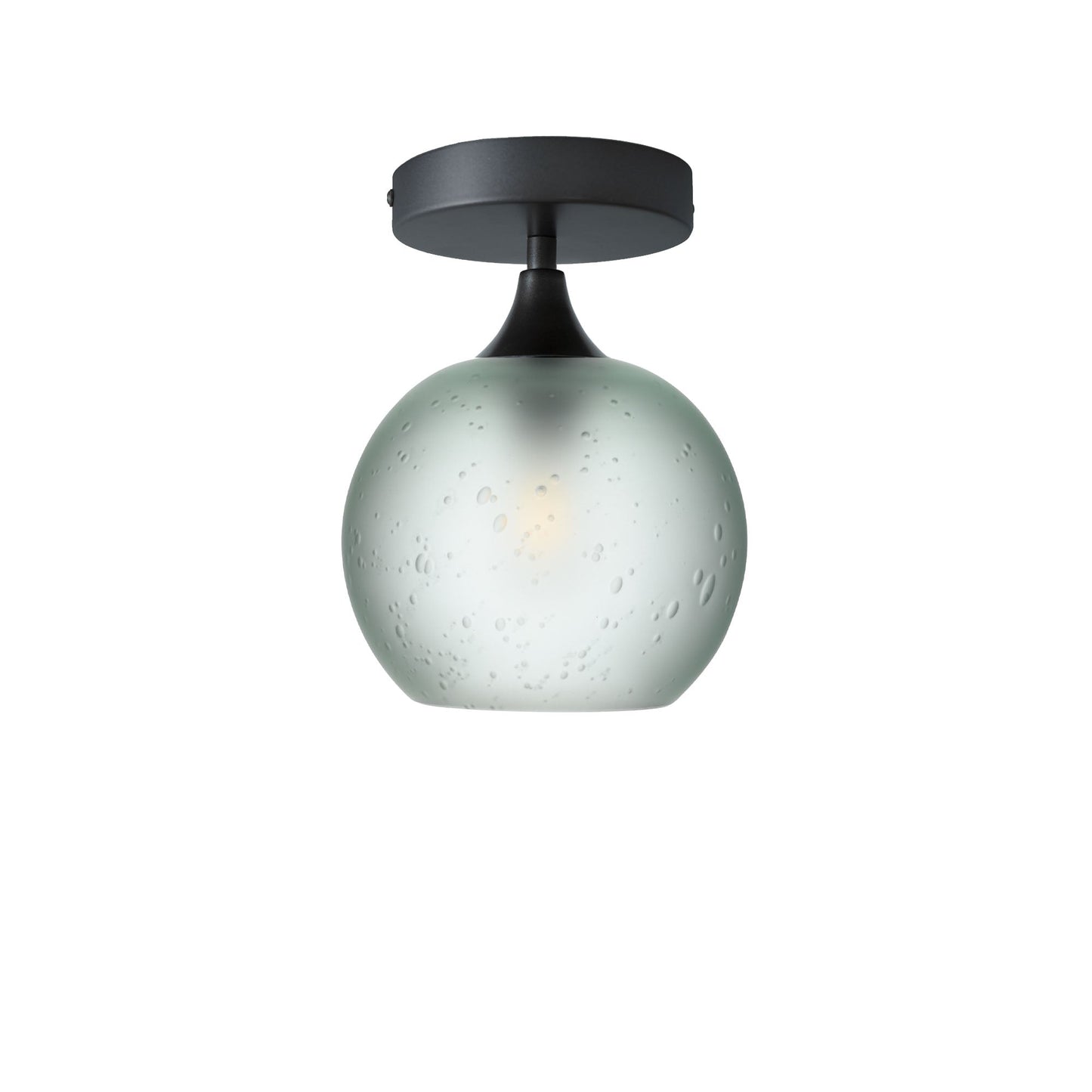 767 Semi-Flush-Bicycle Glass Co - Hotshop-Celestial-Eco Clear-Antique Bronze-Bicycle Glass Co