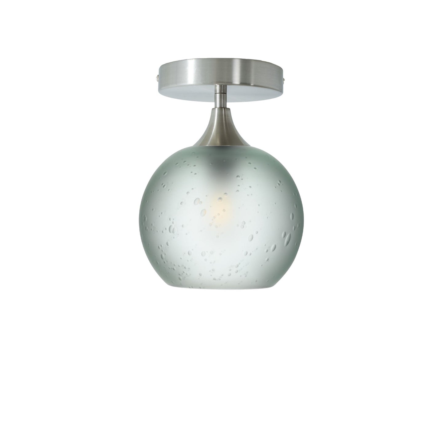 767 Semi-Flush-Bicycle Glass Co - Hotshop-Celestial-Eco Clear-Brushed Nickel-Bicycle Glass Co