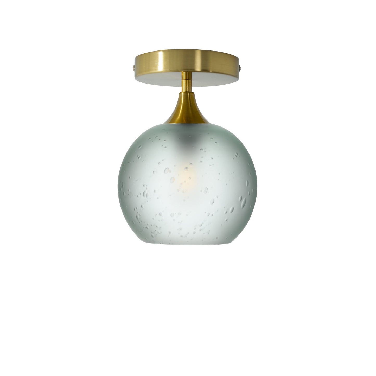 767 Semi-Flush-Bicycle Glass Co - Hotshop-Celestial-Eco Clear-Polished Brass-Bicycle Glass Co