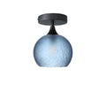 767 Semi-Flush-Bicycle Glass Co - Hotshop-Celestial-Steel Blue-Antique Bronze-Bicycle Glass Co