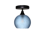 767 Semi-Flush-Bicycle Glass Co - Hotshop-Celestial-Steel Blue-Matte Black-Bicycle Glass Co