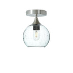 767 Semi-Flush-Bicycle Glass Co - Hotshop-Lunar-Eco Clear-Brushed Nickel-Bicycle Glass Co