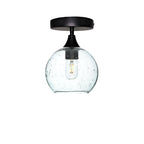 767 Semi-Flush-Bicycle Glass Co - Hotshop-Lunar-Eco Clear-Matte Black-Bicycle Glass Co