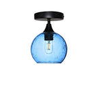 767 Semi-Flush-Bicycle Glass Co - Hotshop-Lunar-Steel Blue-Matte Black-Bicycle Glass Co