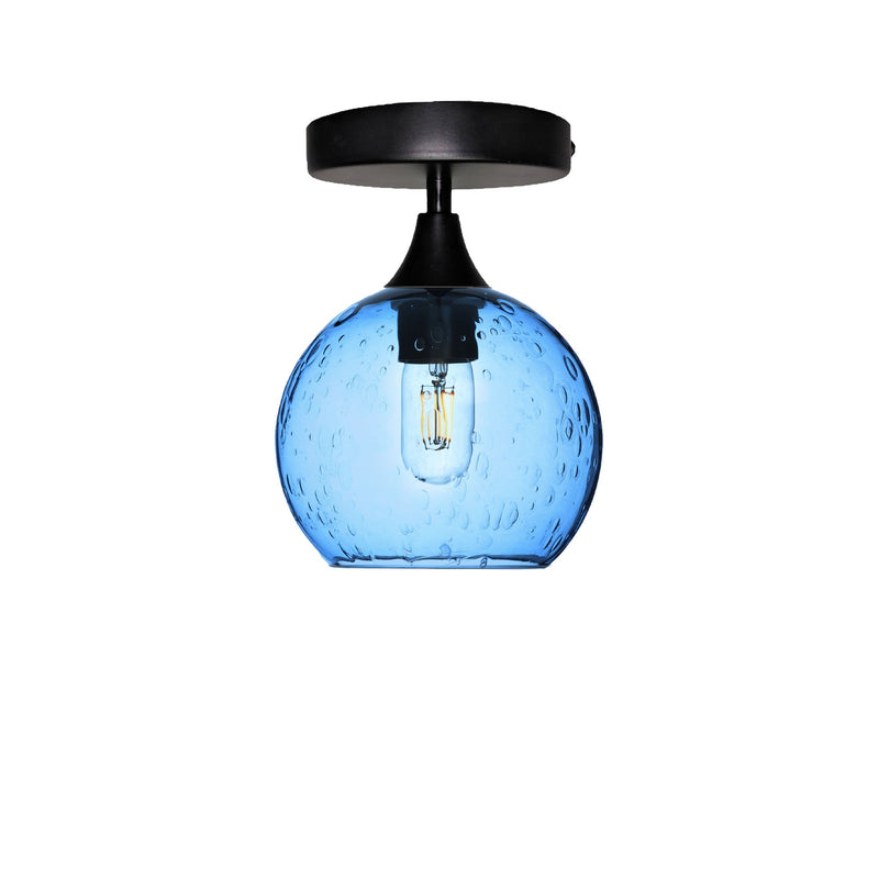 767 Semi-Flush Light — Lunar / Steel Blue / Matte Black
