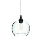 767 Single Pendant Light-Bicycle Glass Co-Matte Black - 4ft Cord-Lucent-Eco Clear-Bicycle Glass Co