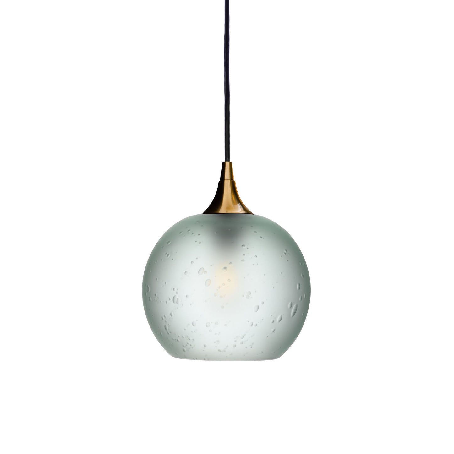 767 Single Pendant Light-Bicycle Glass Co-Polished Brass 15ft Cord + Track Mount-Celestial-Eco Clear-Bicycle Glass Co