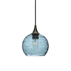 767 Single Pendant Light-Bicycle Glass Co-Antique Bronze 15ft Cord + Track Mount-Spun-Slate Gray-Bicycle Glass Co