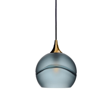 Polished Brass - 8ft Cord / Glacial / Slate Gray