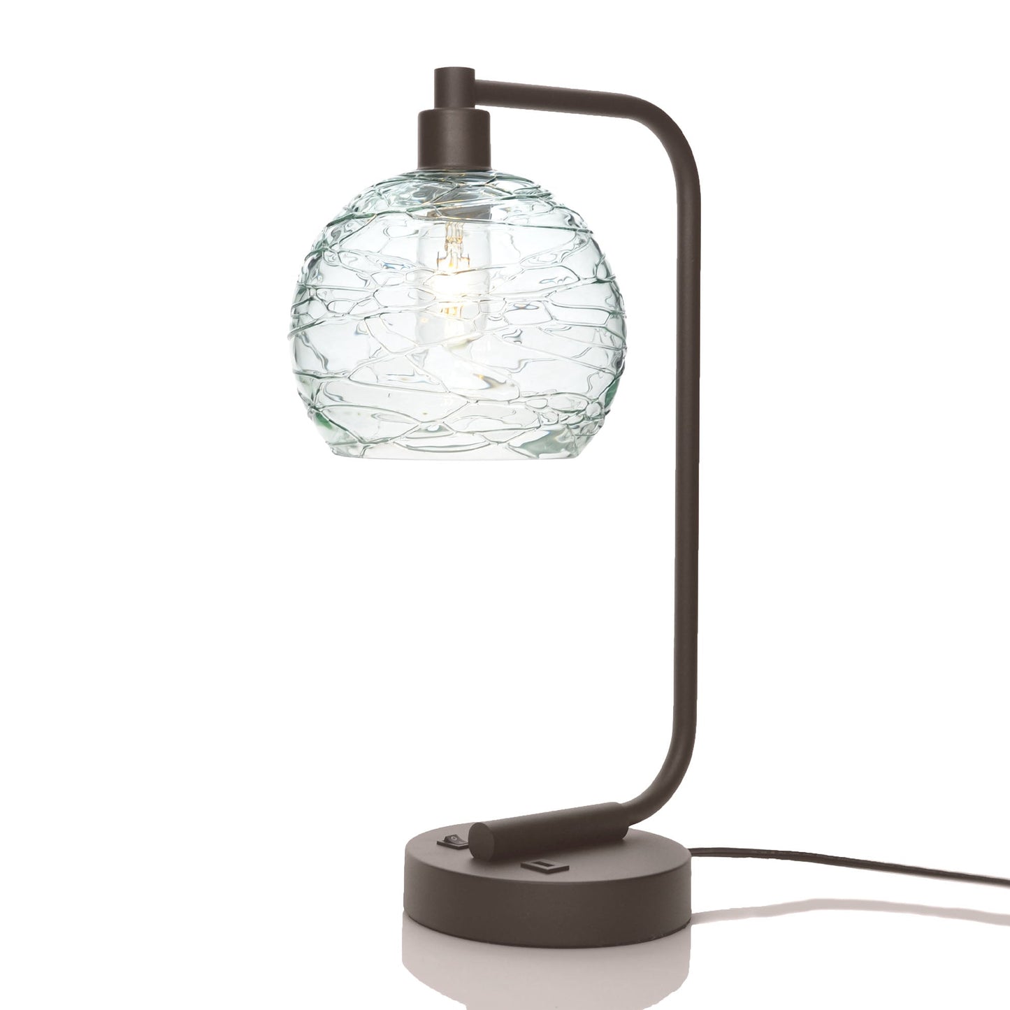 767 Spun: Table Lamp-Glass-Bicycle Glass Co - Hotshop-Eco Clear-Dark Bronze-Bicycle Glass Co