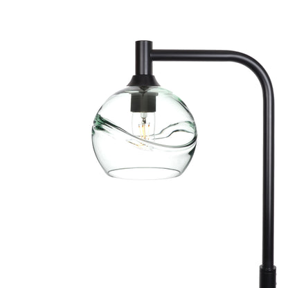 767 Swell: Floor Lamp-Glass-Bicycle Glass Co - Hotshop-Eco Clear-Matte Black-Bicycle Glass Co