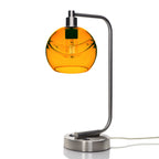 767 Table Lamp-Glass-Bicycle Glass Co - Hardware-Lunar-Steel Blue-Brushed Nickel-Bicycle Glass Co