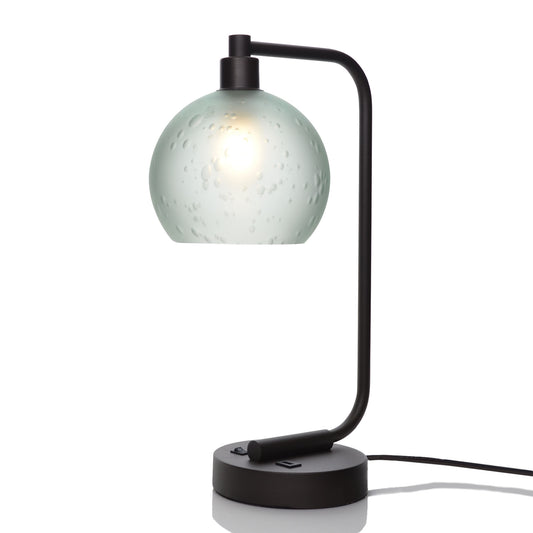 767 Table Lamp-Glass-Bicycle Glass Co - Hardware-Celestial-Eco Clear-Matte Black-Bicycle Glass Co
