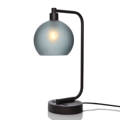 767 Table Lamp-Glass-Bicycle Glass Co - Hardware-Celestial-Slate Gray-Matte Black-Bicycle Glass Co