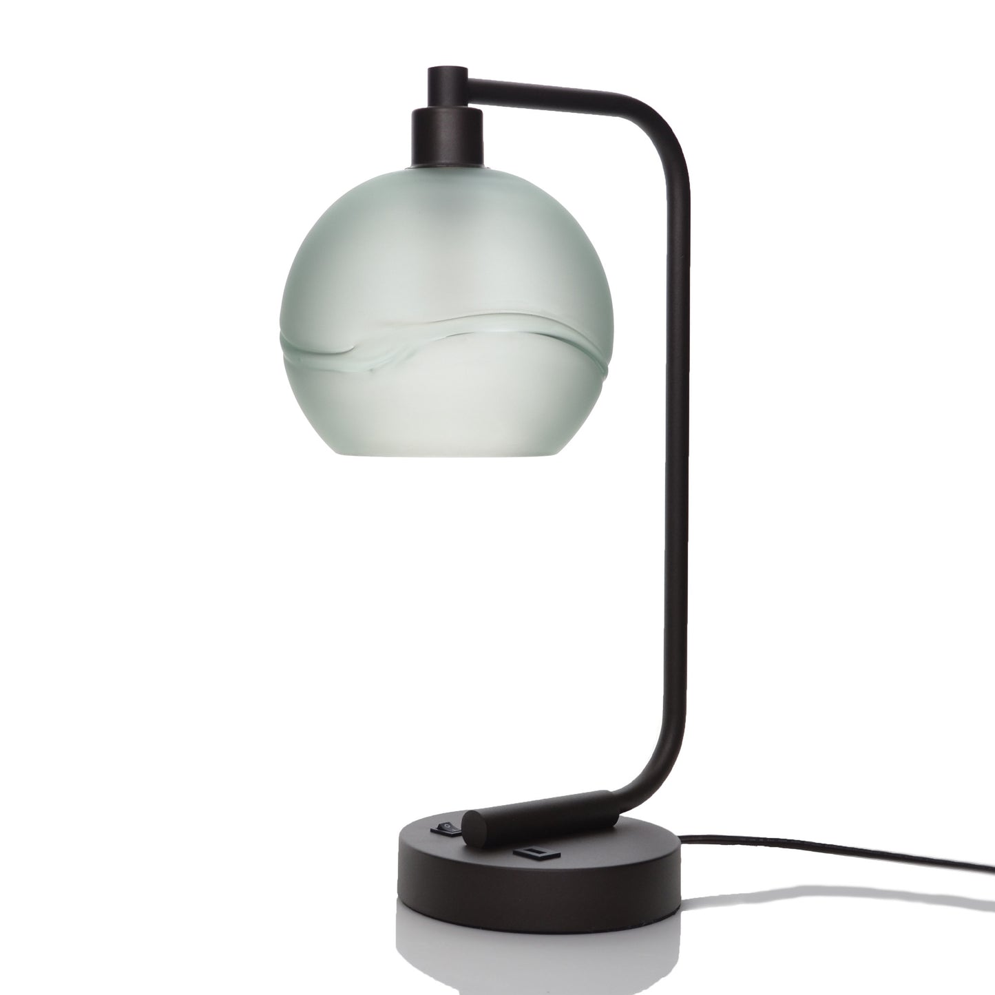 767 Table Lamp-Glass-Bicycle Glass Co - Hardware-Glacial-Eco Clear-Dark Bronze-Bicycle Glass Co