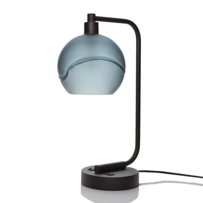 767 Table Lamp-Glass-Bicycle Glass Co - Hardware-Glacial-Slate Gray-Dark Bronze-Bicycle Glass Co