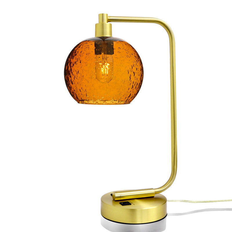 767 Table Lamp — Lunar / Golden Amber / Satin Brass