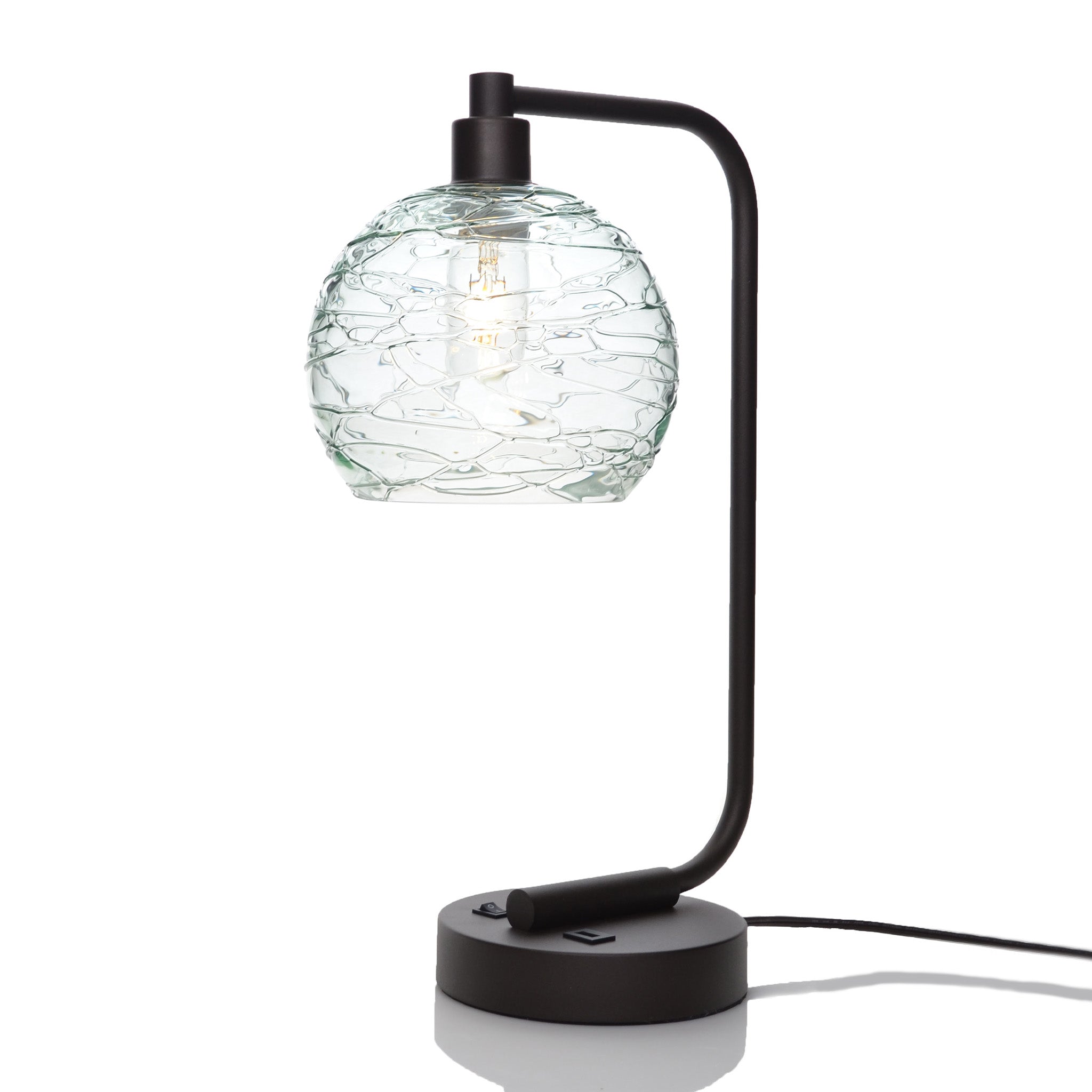 767 Table Lamp-Glass-Bicycle Glass Co - Hardware-Spun-Eco Clear-Dark Bronze-Bicycle Glass Co