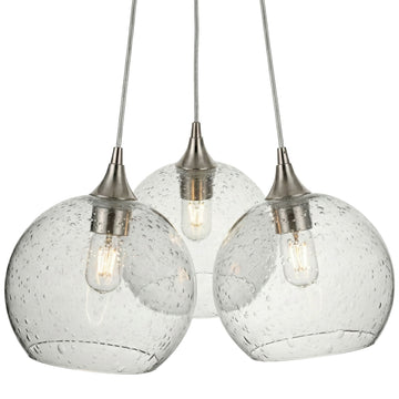 Lunar / Eco Clear / Brushed Nickel - 4ft Cord
