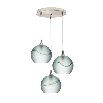 Brushed Nickel - 4ft Cord / Glacial / Eco Clear