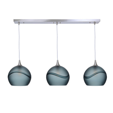 Brushed Nickel - 4ft Cord / Glacial / Slate Gray