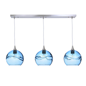 Brushed Nickel - 4ft Cord / Swell / Steel Blue