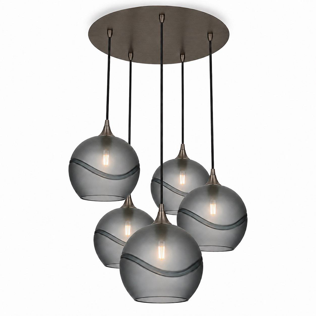 768 5 Pendant Cascade Chandelier