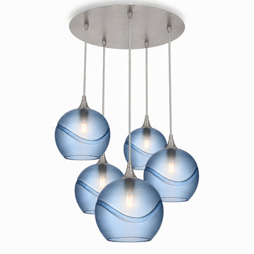 Glacial / Steel Blue / Brushed Nickel - 4ft Cord