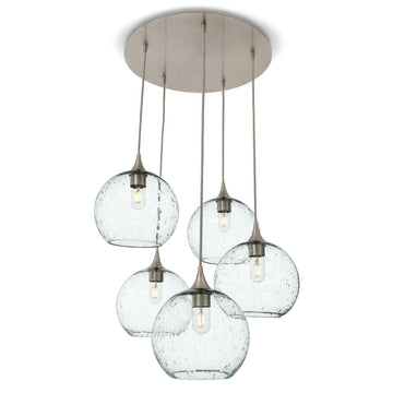 Lunar / Eco Clear / Brushed Nickel - 4ft Cord