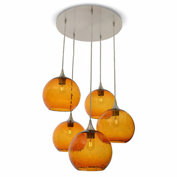 Lunar / Golden Amber / Brushed Nickel - 4ft Cord