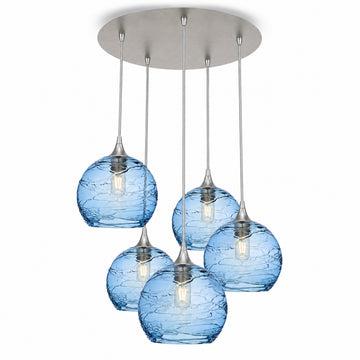 Spun / Steel Blue / Brushed Nickel - 4ft Cord
