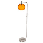 768 Floor Lamp-Glass-Bicycle Glass Co - Hotshop-Lunar-Steel Blue-Brushed Nickel-Bicycle Glass Co
