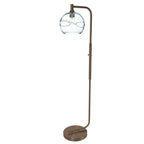 768 Floor Lamp-Glass-Bicycle Glass Co - Hotshop-Lunar-Steel Blue-Brushed Nickel-Bicycle Glass Co