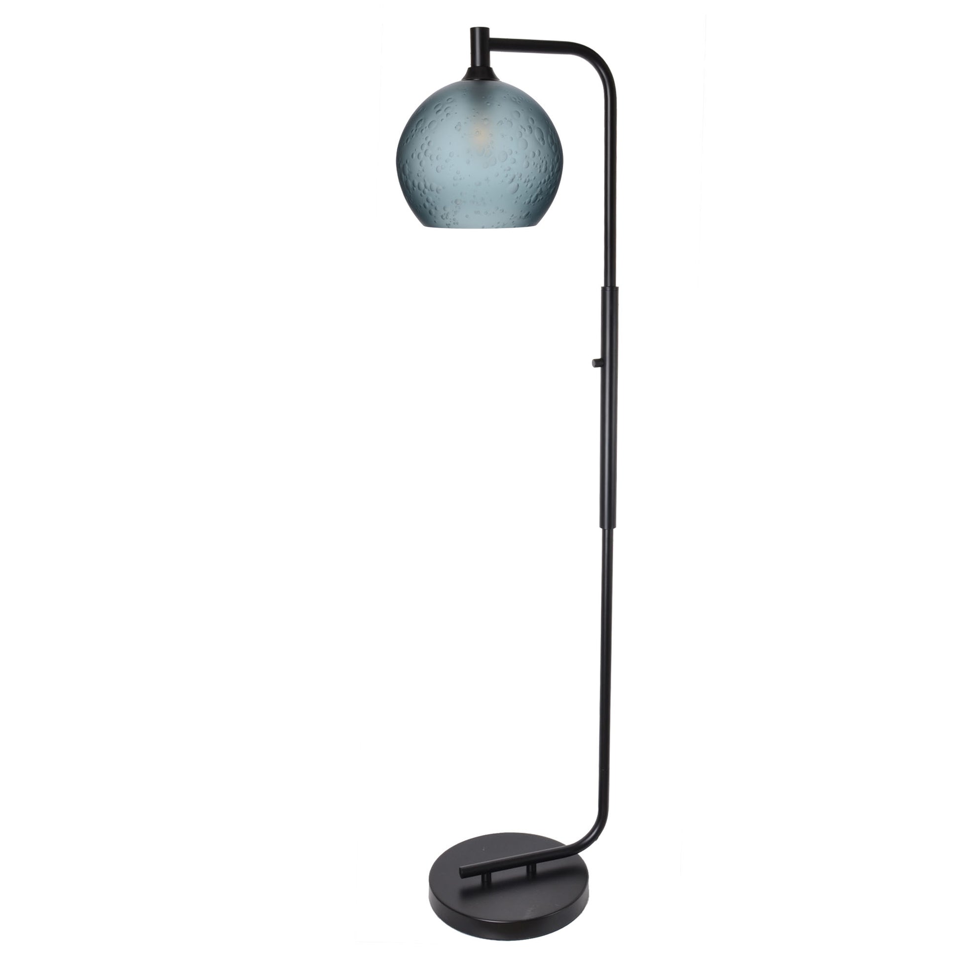 768 Floor Lamp-Glass-Bicycle Glass Co - Hotshop-Lunar-Steel Blue-Brushed Nickel-Bicycle Glass Co