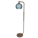 768 Floor Lamp-Glass-Bicycle Glass Co - Hotshop-Lunar-Steel Blue-Brushed Nickel-Bicycle Glass Co