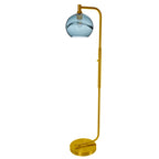 768 Floor Lamp-Glass-Bicycle Glass Co - Hotshop-Lunar-Steel Blue-Brushed Nickel-Bicycle Glass Co