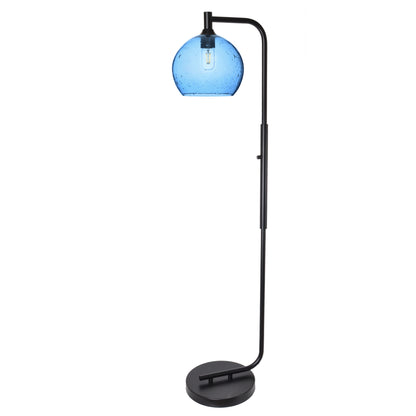 768 Floor Lamp-Glass-Bicycle Glass Co - Hotshop-Lunar-Steel Blue-Brushed Nickel-Bicycle Glass Co