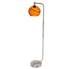 768 Floor Lamp-Glass-Bicycle Glass Co - Hotshop-Lunar-Steel Blue-Brushed Nickel-Bicycle Glass Co