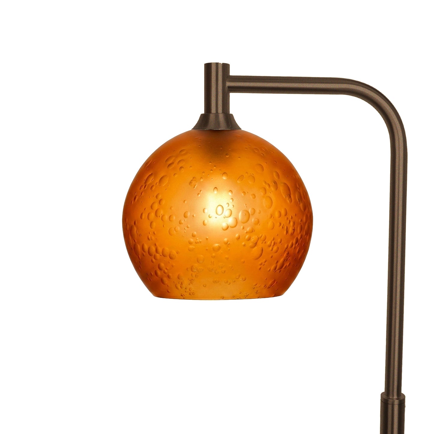 768 Floor Lamp-Glass-Bicycle Glass Co - Hotshop-Celestial-Golden Amber-Antique Bronze-Bicycle Glass Co