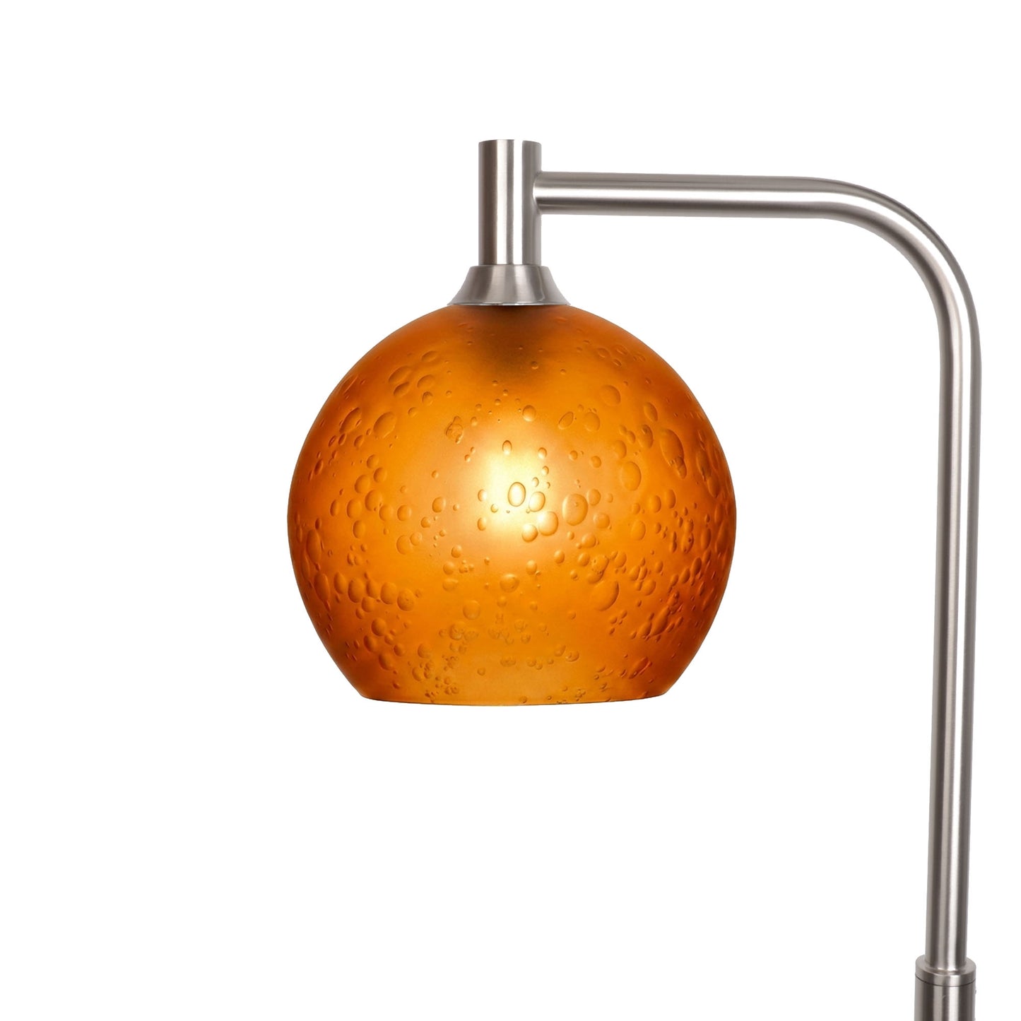 768 Floor Lamp-Glass-Bicycle Glass Co - Hotshop-Celestial-Golden Amber-Brushed Nickel-Bicycle Glass Co