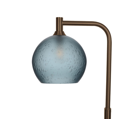 768 Floor Lamp-Glass-Bicycle Glass Co - Hotshop-Celestial-Slate Gray-Antique Bronze-Bicycle Glass Co