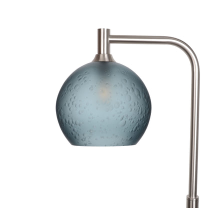 768 Floor Lamp-Glass-Bicycle Glass Co - Hotshop-Celestial-Slate Gray-Brushed Nickel-Bicycle Glass Co