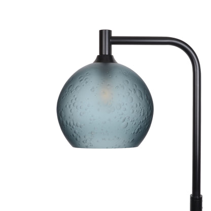 768 Floor Lamp-Glass-Bicycle Glass Co - Hotshop-Celestial-Slate Gray-Matte Black-Bicycle Glass Co