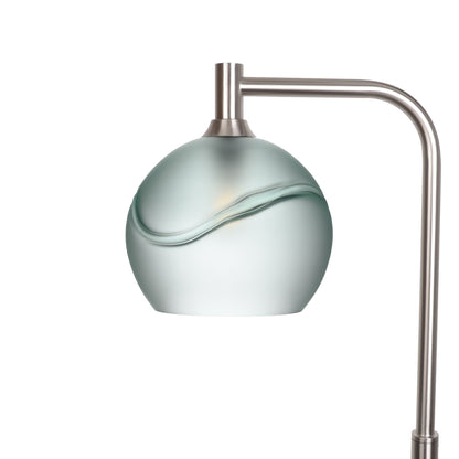 768 Floor Lamp-Glass-Bicycle Glass Co - Hotshop-Glacial-Eco Clear-Brushed Nickel-Bicycle Glass Co