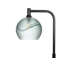 768 Floor Lamp-Glass-Bicycle Glass Co - Hotshop-Glacial-Eco Clear-Matte Black-Bicycle Glass Co